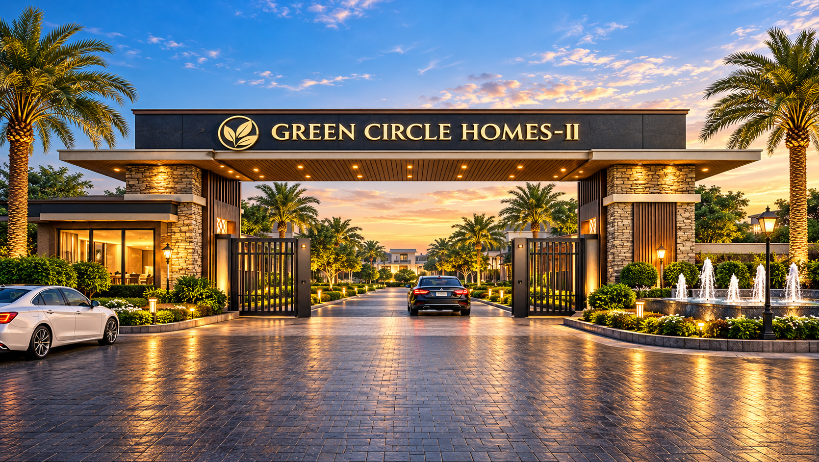 Gated Society, Planned Township, 3-Star Community Center, Wide Internal Roads (45m/24m/9m), 24x7 Security, Street Lights, Underground Sewerage & Storm